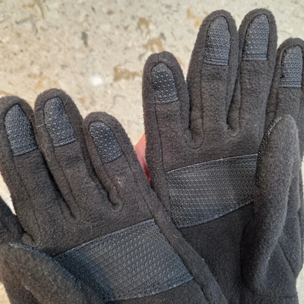 The North Face Womens Black Fleece Touchscreen Etip Gloves Small S/P